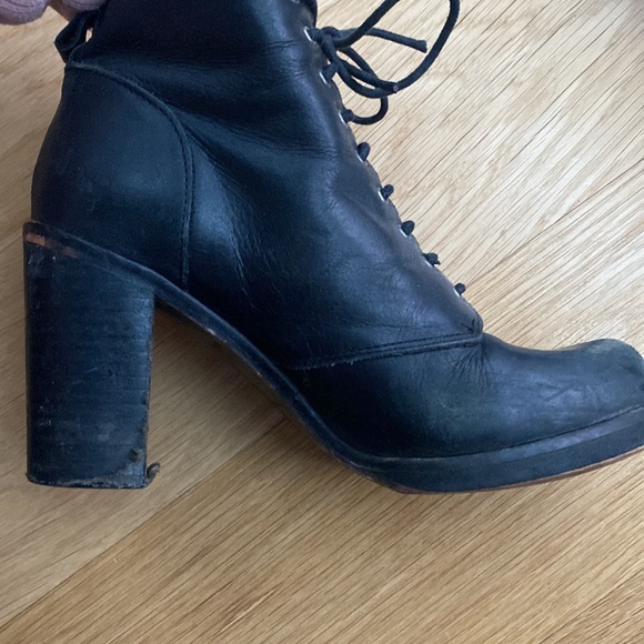 Jeffrey Campbell Leather Lace Up Booties - Picture 6 of 9